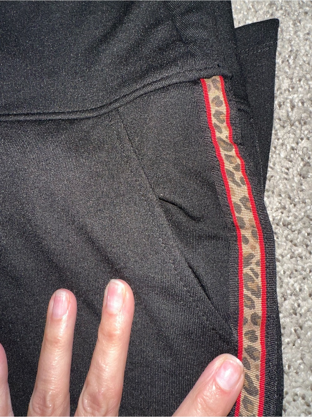 Victory Straight Leg Pant - Black - Leopard - Picture 5 of 5